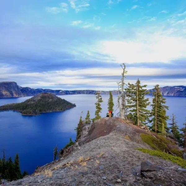 Vue sur le lac Crater en Oregon, dans le comté de Klamath.