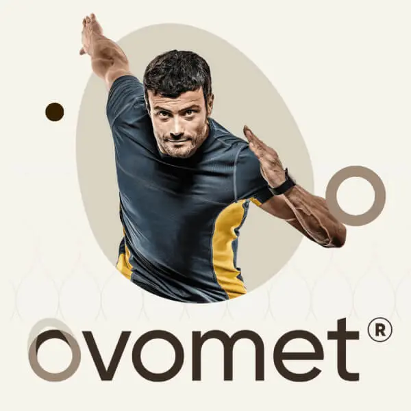 Logo Ovomet, ingrédient du SynerTHROSE.