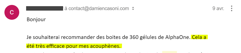 Témoignage Klamath acouphènes.