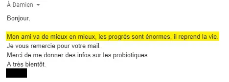 Témoignage traumatisme crânien algue Klamath et SynerBOOST.
