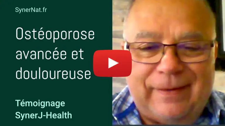 Vignette vidéo du témoignage de guérison d'ostéoporose douloureuse et avancée grâce à l'algue de Klamath.