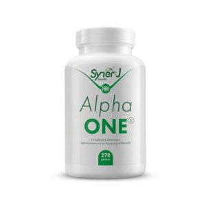 Un flacon d'Alpha One 270 gélules, algue bleu-vert de Klamath AFA.
