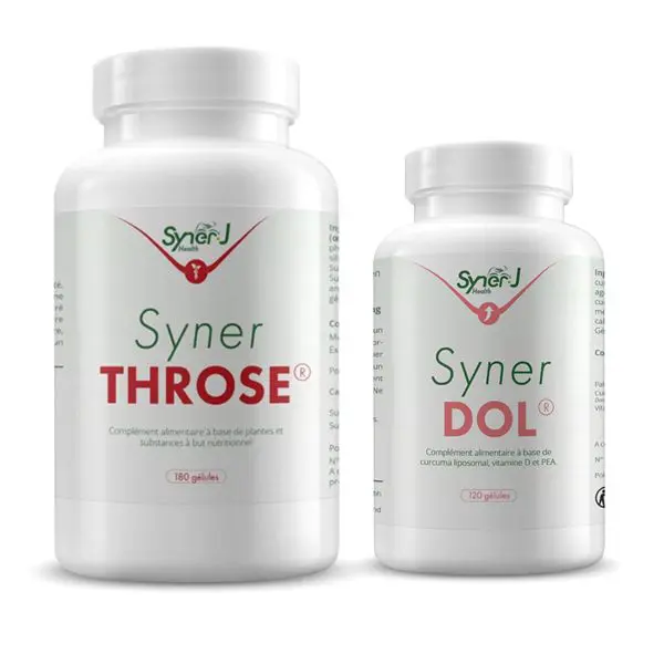 Offre DUO un flacon de SynerTHROSE et un flacon de SynerDOL.