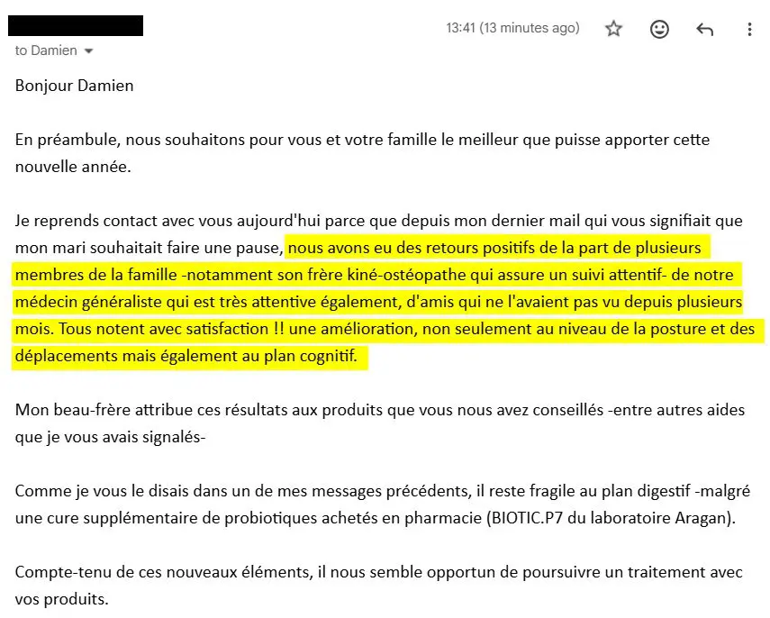 Témoignage algue de Klamath post AVC avec séquelles graves.