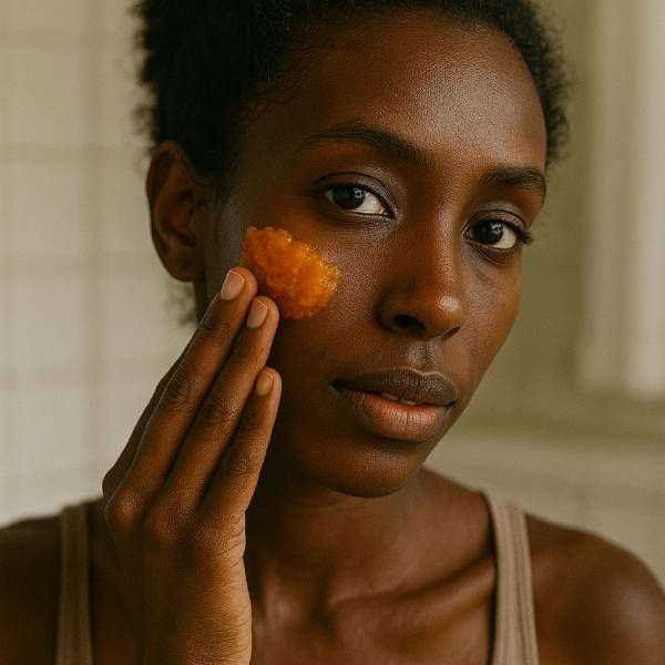 Application d’un masque à la pulpe d’abricot pour ses bienfaits anti‑âge
